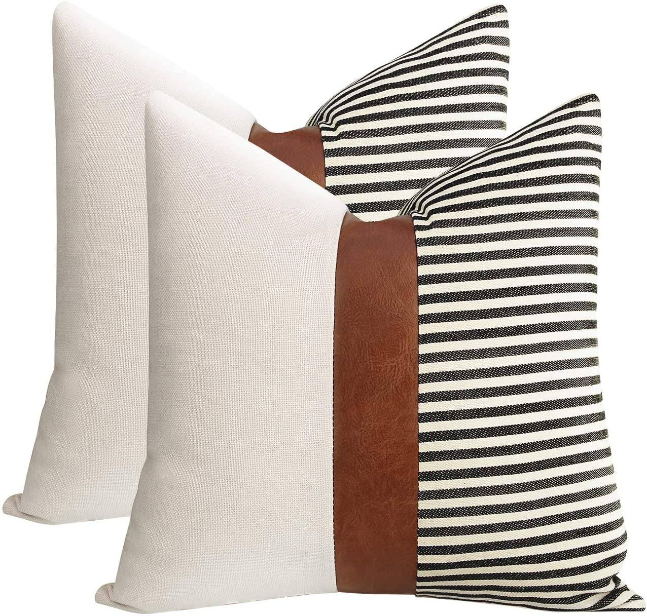 20X20 Linen Pillow Covers, Set of 2 - homecomforts