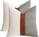 20X20 Linen Pillow Covers, Set of 2 - homecomforts