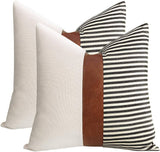 20X20 Linen Pillow Covers, Set of 2 - homecomforts