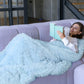 Light Blue Throw Blankets - homecomforts1