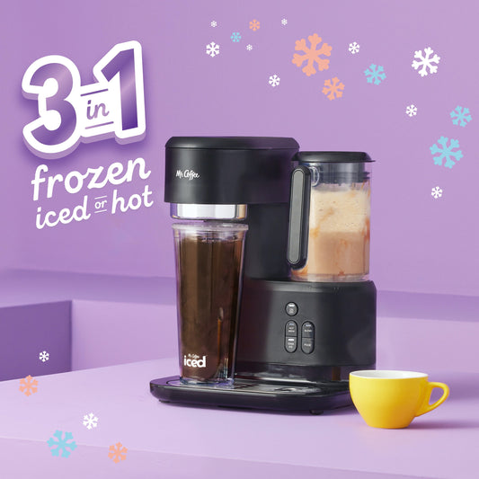 Single Serve Frappe and Iced Coffee Maker with Blender, Black - homecomforts1