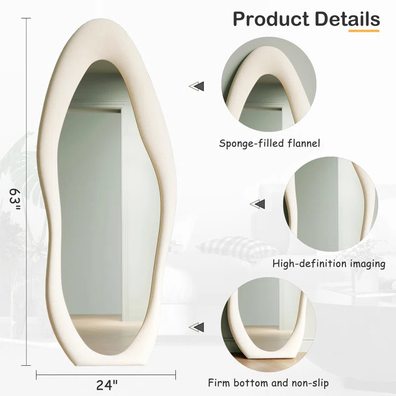 Amon Full Length Wavy Mirror - homecomforts1