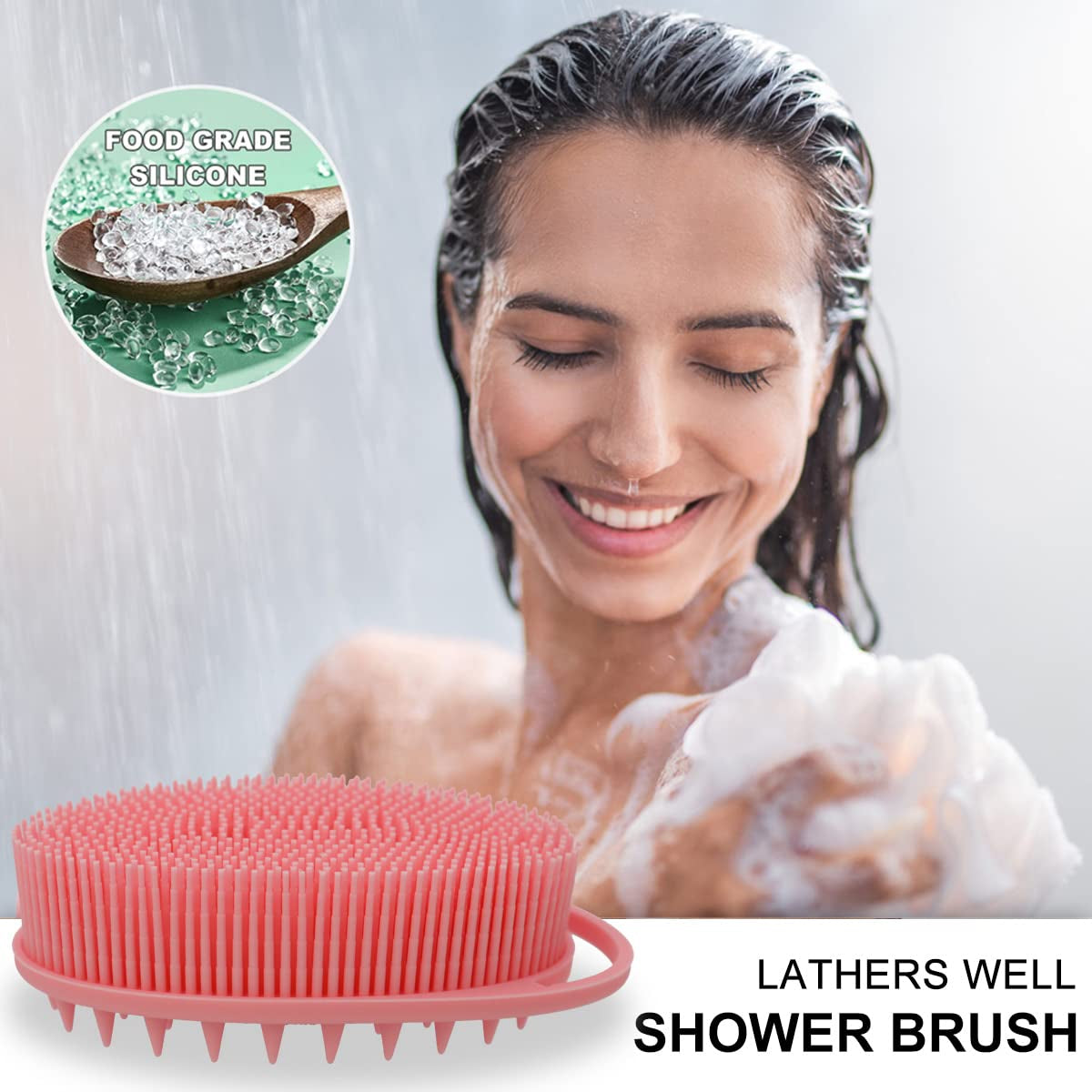 2 in 1 Bath and Shampoo Body Brush - homecomforts1
