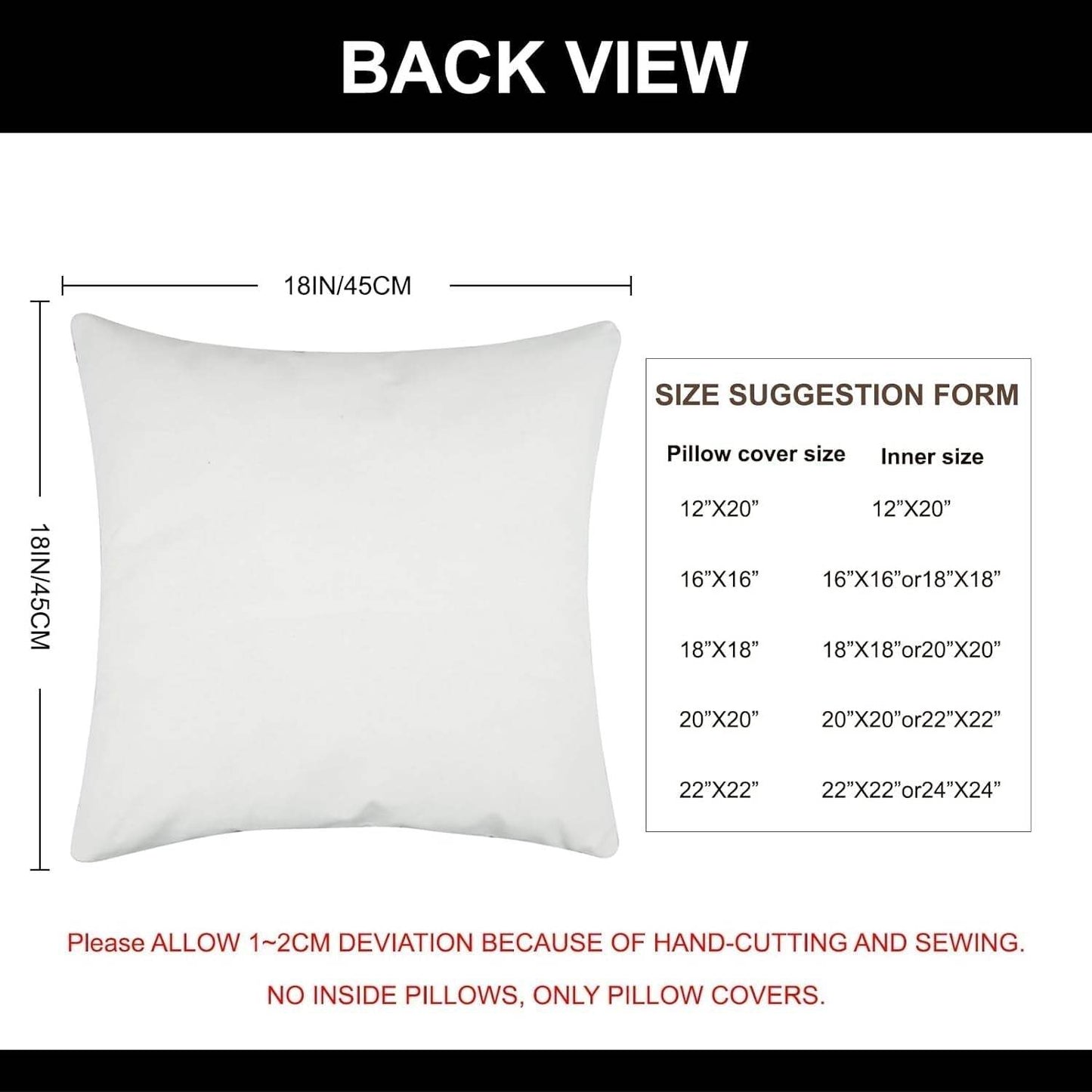 20X20 Linen Pillow Covers, Set of 2 - homecomforts