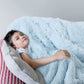 Light Blue Throw Blankets - homecomforts1