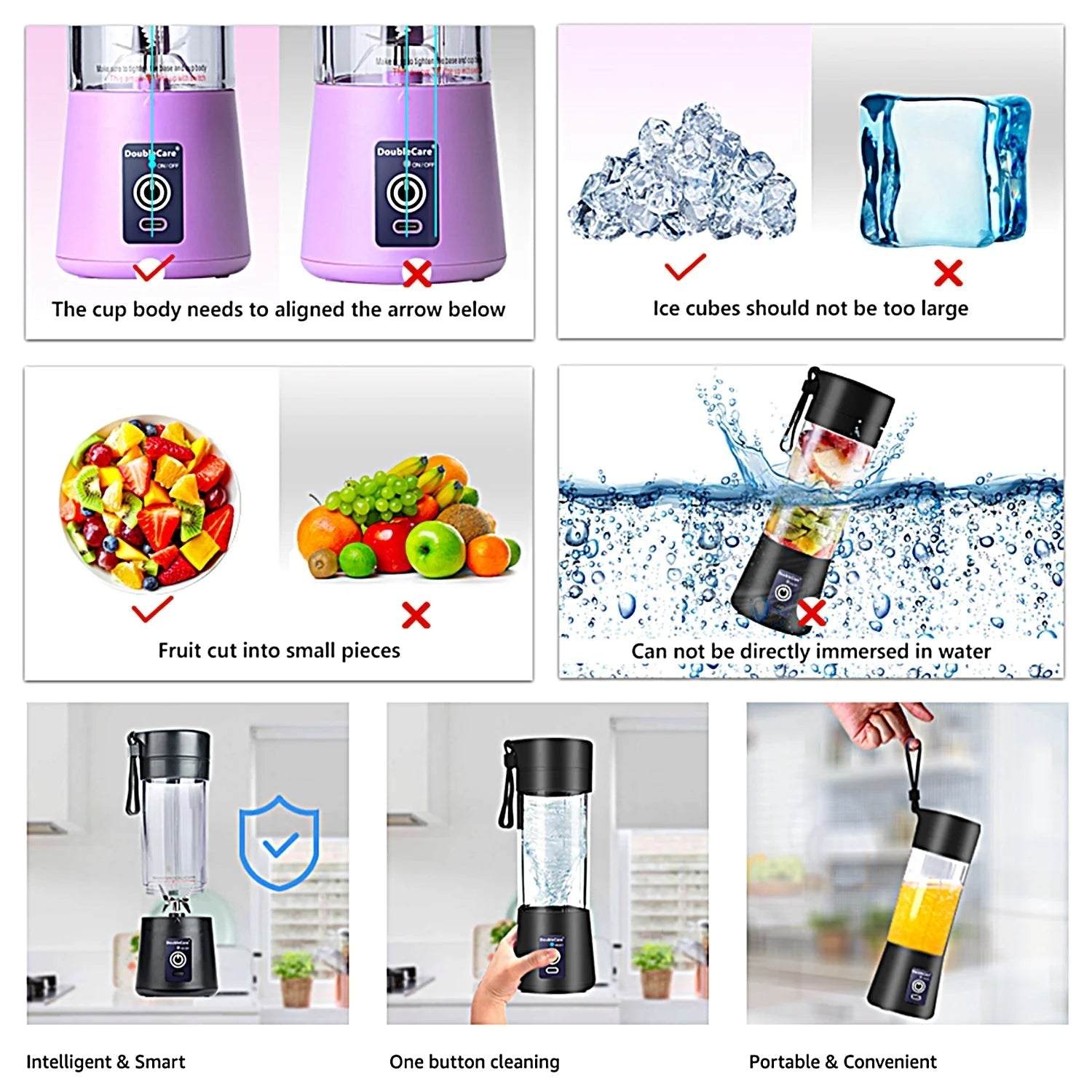 Portable Blender – Compact, Battery-Powered & Safe for Travel and More - homecomforts1