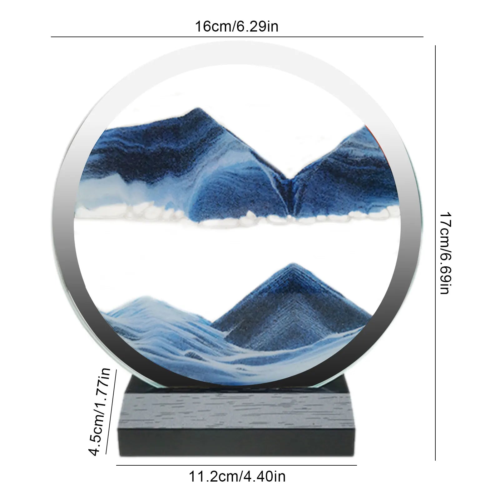 3D Interactive Moving Sand Art Ornament - homecomforts1