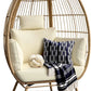 Wicker Egg Chair with Steel Frame (440Lb Capacity) - homecomforts1
