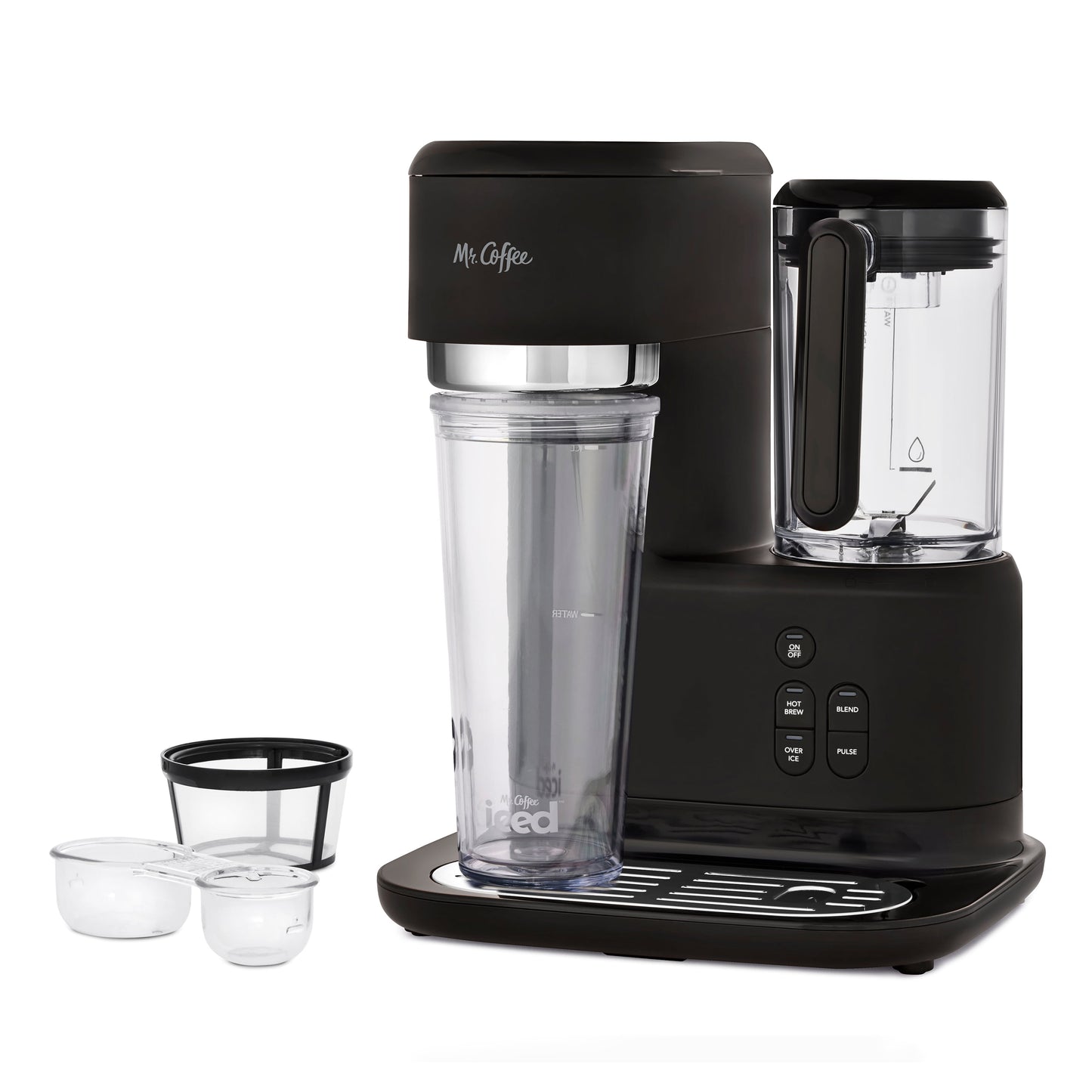 Single Serve Frappe and Iced Coffee Maker with Blender, Black - homecomforts1
