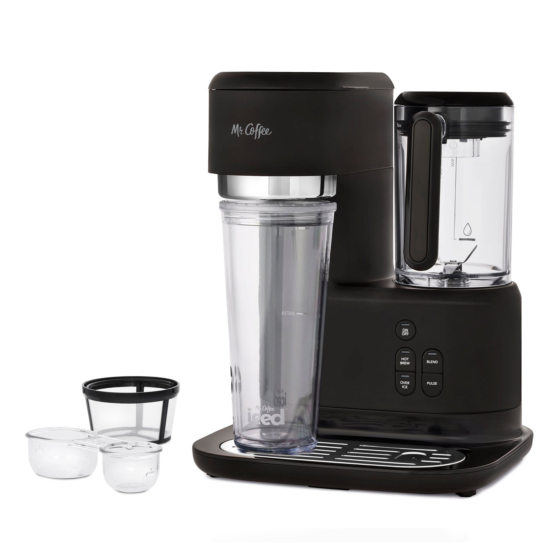Single Serve Frappe and Iced Coffee Maker with Blender, Black - homecomforts1