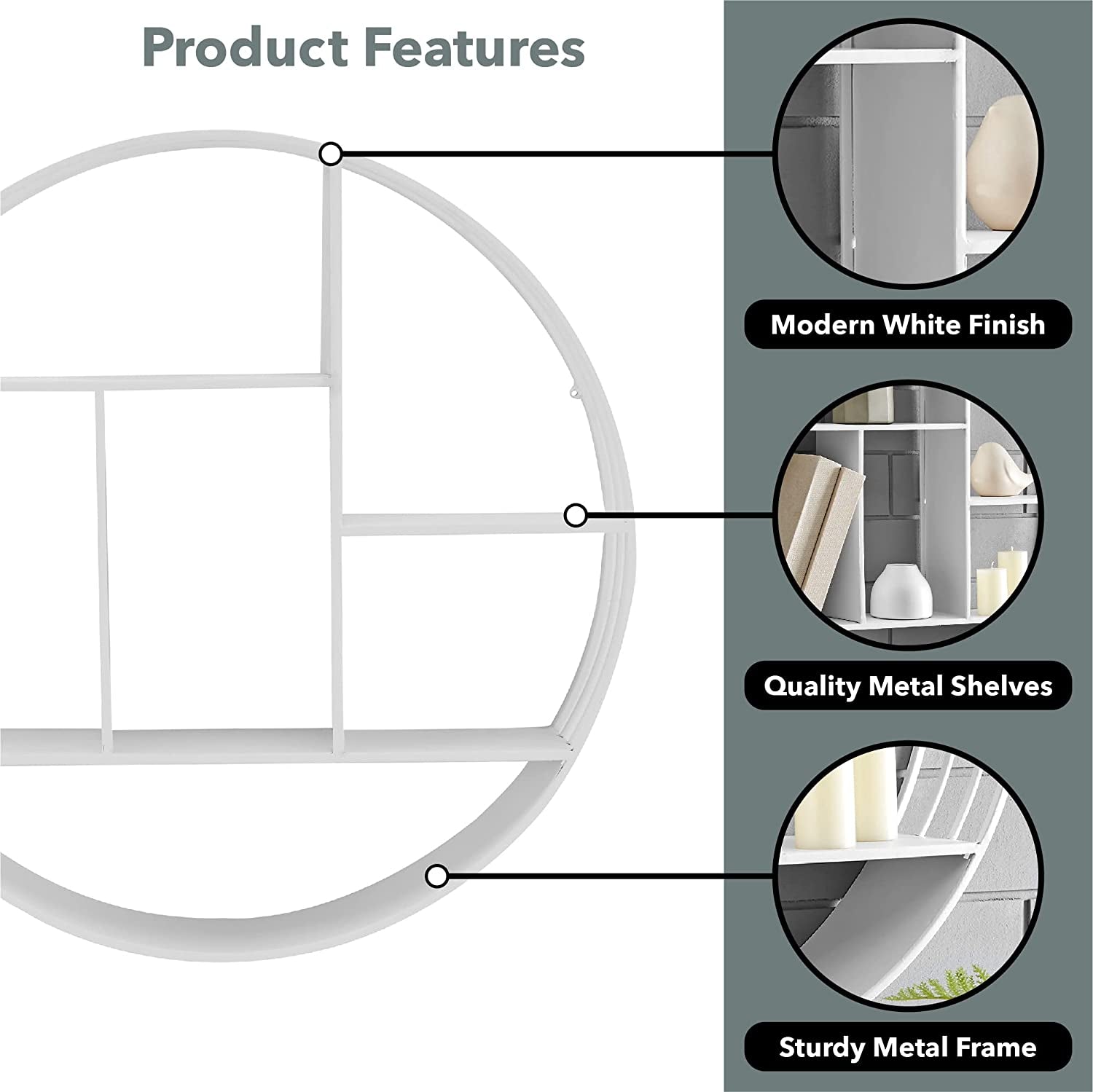 Gold Brooklyn Wall Shelf - homecomforts1