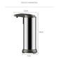Automatic Liquid Soap Dispenser Touchless Battery Operated Stainless Steel Silver - homecomforts1