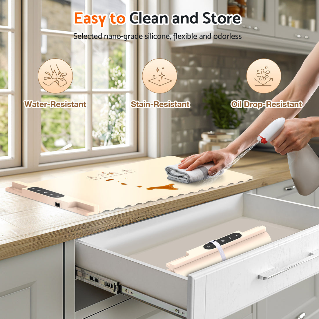 Foldable Smart Food Heating Mat