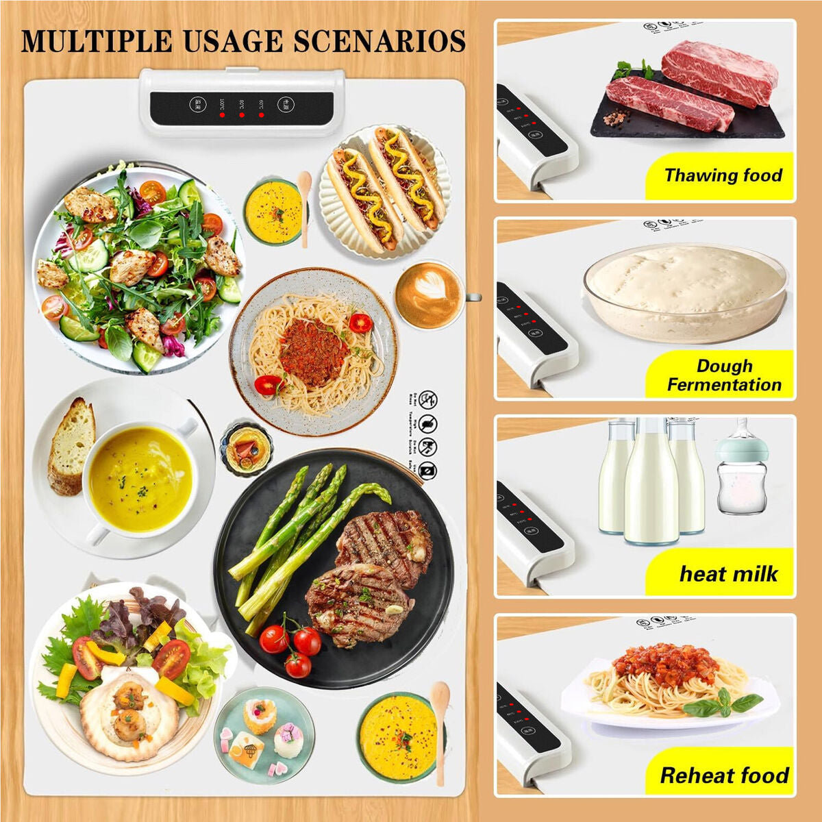 Foldable Smart Food Heating Mat