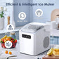 Countertop Ice Maker with Self-Cleaning, Portable Design & Ice Scoop