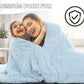Light Blue Throw Blankets - homecomforts1