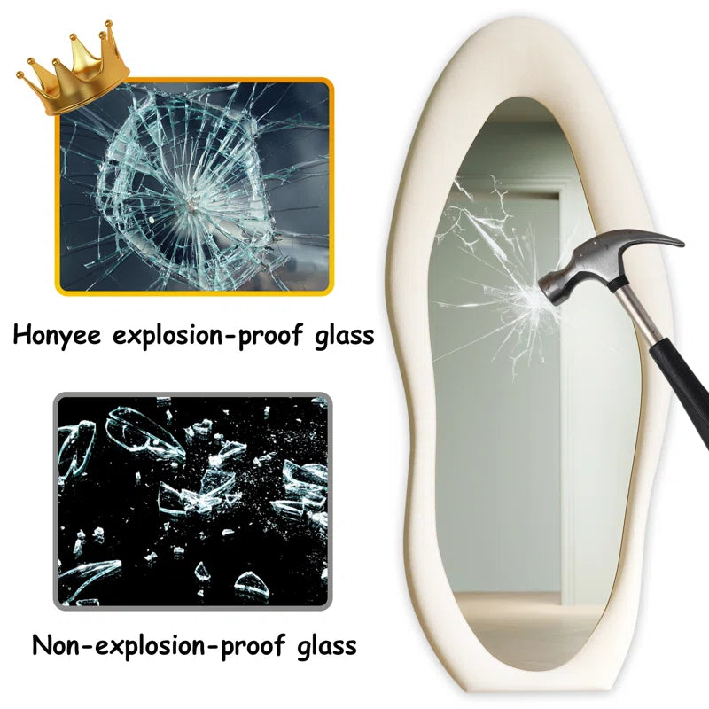 Amon Full Length Wavy Mirror - homecomforts1