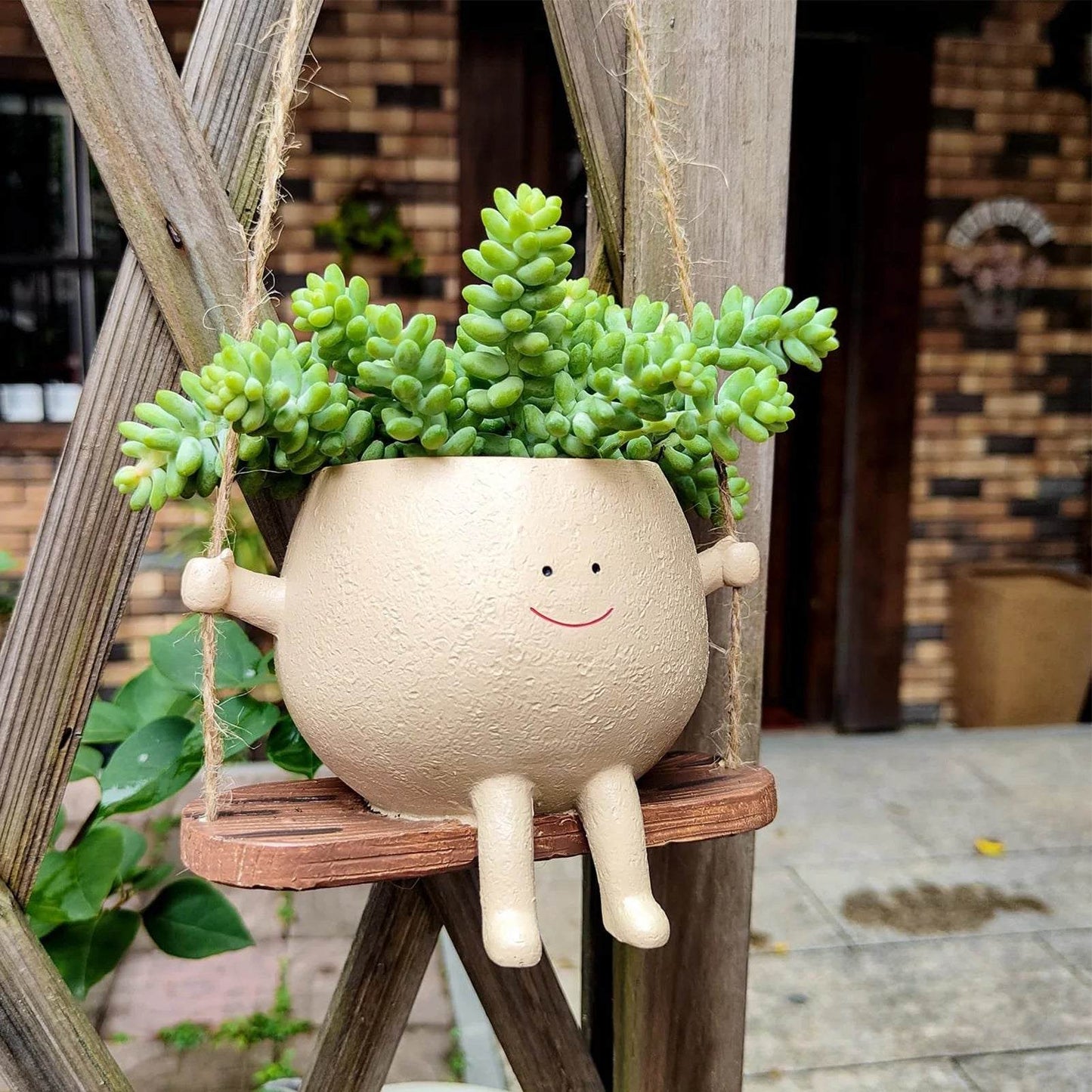 Swinging Flower Pots: A Swinging Flowerpot for Indoor & Outdoor decor! - homecomforts