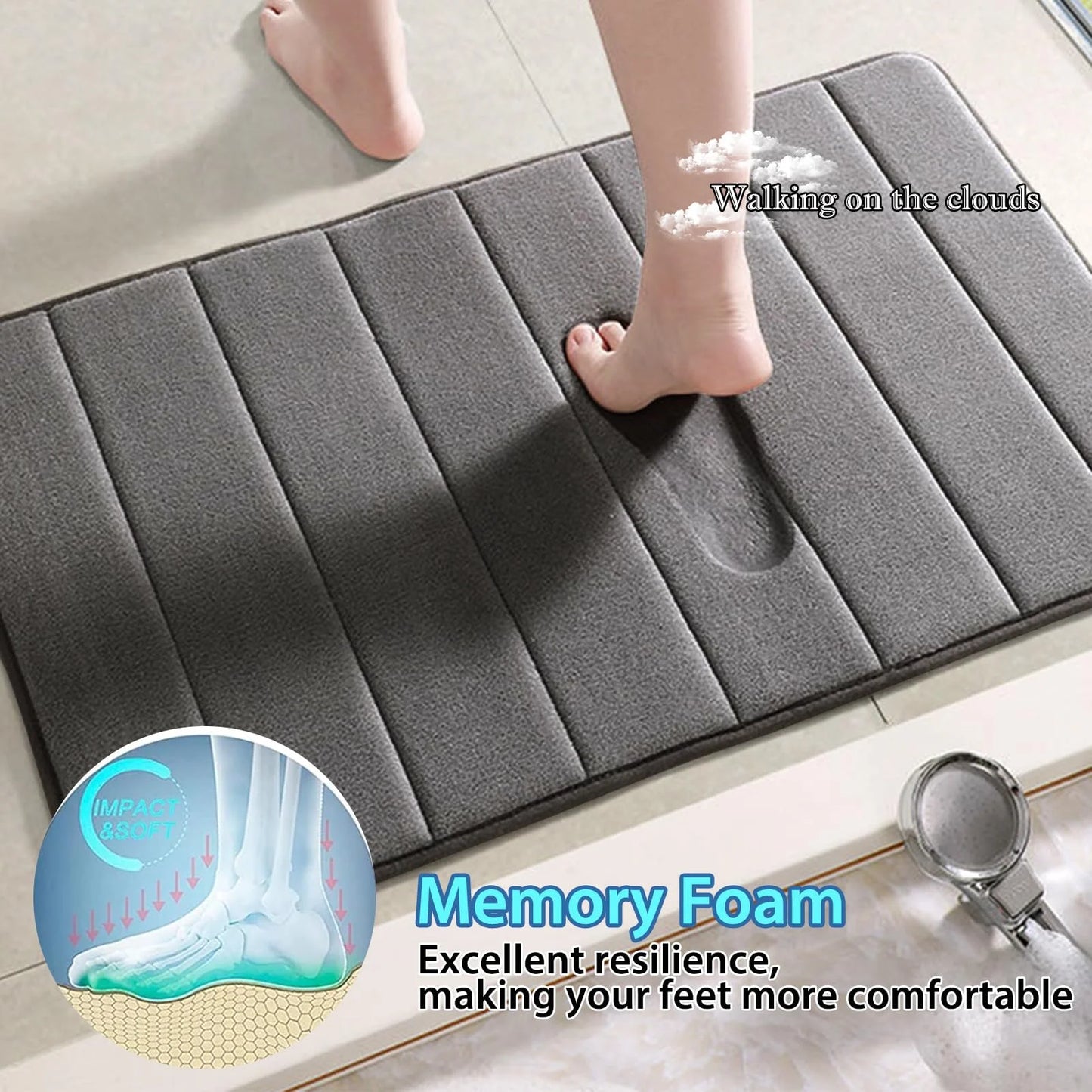 Memory Foam Bath Mat Set Of 3 - homecomforts1