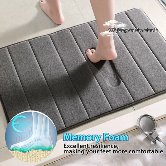 Memory Foam Bath Mat Set Of 3 - homecomforts1