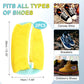 Yellow shoe washing bag for washing machine fits canvas shoes sneakers and children’s shoes
